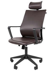 Офисное кресло CHAIRMAN 545, экокожа, коричневый